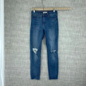 Madewell mid rise skinny Jeans Womens 26 blue 3953